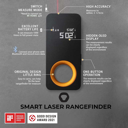 HOTO Laser Measure, Laser Tape Measure, Gifts for Men, EDC Gadgets