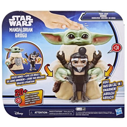 Star Wars Huggin' Grogu 16.5-cm Electronic Action Figure & Anzellan, Interactive Toys, The Mandalorian & Grogu Toys for Kids Ages 4+