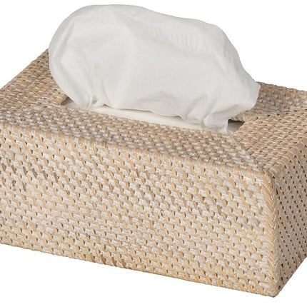 Kouboo Loma Rectangular Rattan Tissue Box Cover (L