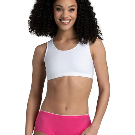 Fruit of the Loom Ropa Interior Transpirable Multipack para Mujer (Colores Surtidos), Micromalla - Bikini de Tiro Bajo (Paquete de 6), Talla XXXG (10)