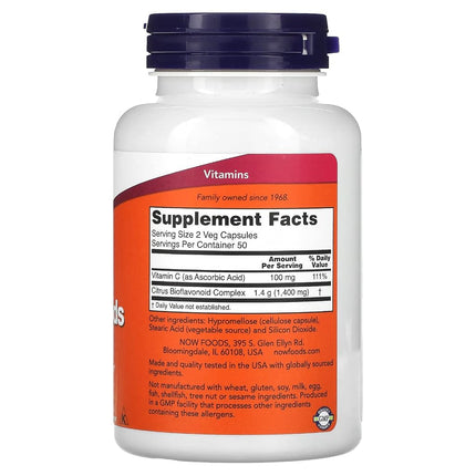 NOW Foods Citrus Bioflavonoids - 100 Count (Pack of 1)