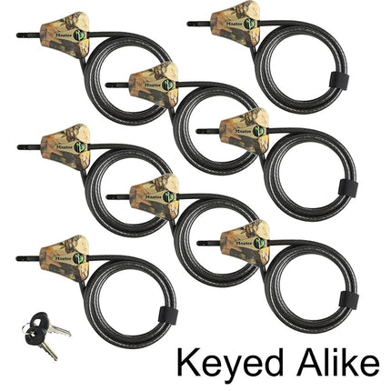 Master Lock - Python Trail Camera Adjustable Camouflage Cable Locks 8418KA-8 CAMO 8-pack