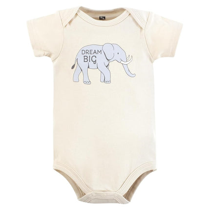 Hudson Baby Unisex Baby Cotton Bodysuits, Neutral Safari World, Preemie