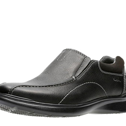 Clarks Men's Cotrell Free Loafers, Black Oily Leat