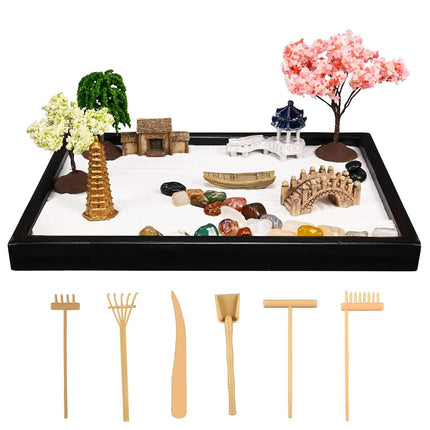 Yoquare 10" x 7" Mini Zen Garden Kit
