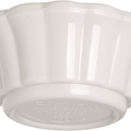 Carlisle FoodService Products Plastic Ramekins, Sauce Bowl for Catering, Kitchen, Restaurant, 1.56 Ounces, Bone, (Pack of 48)