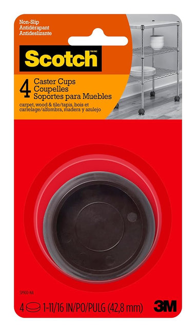 Scotch Felt Furniture Pads 6 PCS Furniture Pads for Hardwood Floors, Round, Brown 2" Diameter