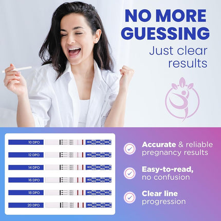 Pelvana Ovulation and Pregnancy Test Strip Combo Kit 25 LH Ovulation Tests