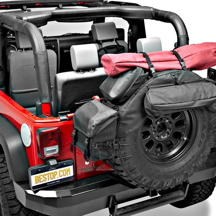 Bestop 5413335 Black Diamond Roughrider Spare Tire Organizer