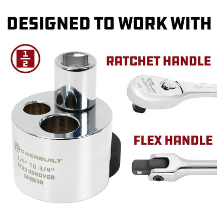 Powerbuilt 648639 1/4" to 3/4" Stud Extractor