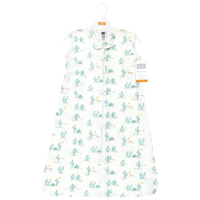 Saco de dormir ponible de algodón sin mangas Hudson Baby Unisex para bebé, diseño de cactus del desierto, 18-24 meses