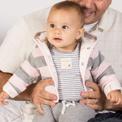 Burt's Bees Baby Sudaderas unisex-bebés, chaquetas ligeras con cremallera y capucha, algodón orgánico, Blossom A-bee-c, recién nacido