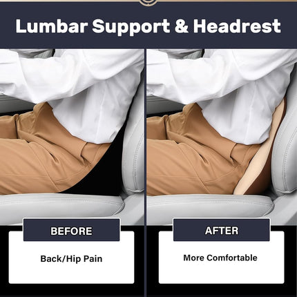 Coverado Lumbar Support Pillow for Car,