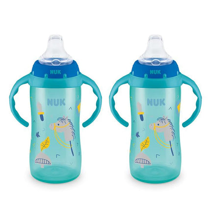 Vaso de aprendizaje NUK, 295 ml, paquete de 2, 8+ meses