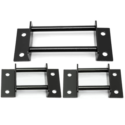 ALMULOO Supports de siège de 3e rangée compatibles avec les sièges Chevy Tahoe GMC Yukon 2000-2014 Supports avec gâches et boulons Acier Noir