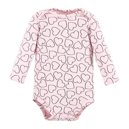 Hudson Baby unisex-baby Cotton Long-sleeve Bodysuits, Girl Mommy, 12-18 Months