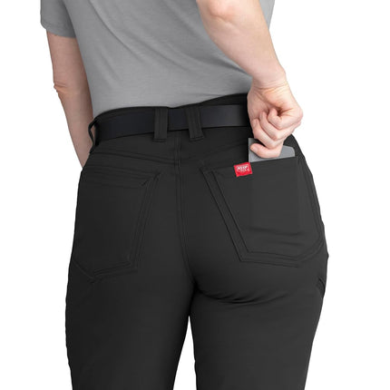 Red Kap Womens Cooling Work Pant, Black, 4