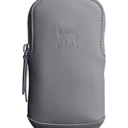 STANLEY Cross Bottle Essentials Case Midi | Phone, Wallet, Keys Holder for Water Bottle | Faux Leather Accessory Pouch for Carry All Strap | Tumbler Cup Accessories | BPA-Free | Stone