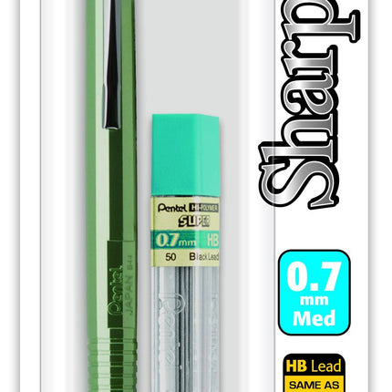 Pentel Sharp Mechanical Pencil, (0.5mm), Metallic 