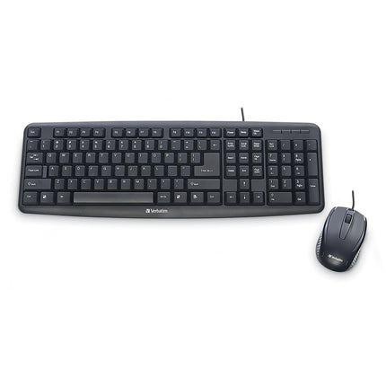 Verbatim Slimline Wired Keyboard and Mouse Combo U