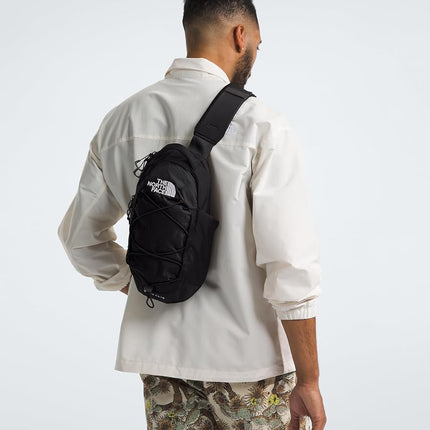 THE NORTH FACE Borealis SIing Bag | Crossbody Adjustable Strap, Water Repellent Finish, Multiple Compartments, Tablet Sleeve, Gardenia White/Tnf Black, One Size, Borealis Sling Bag