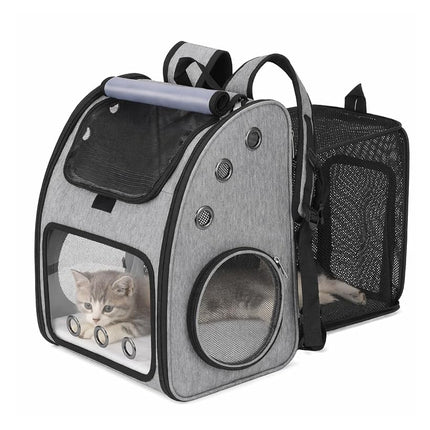 COVONO Expandable Pet Carrier Backpack for Cats, D