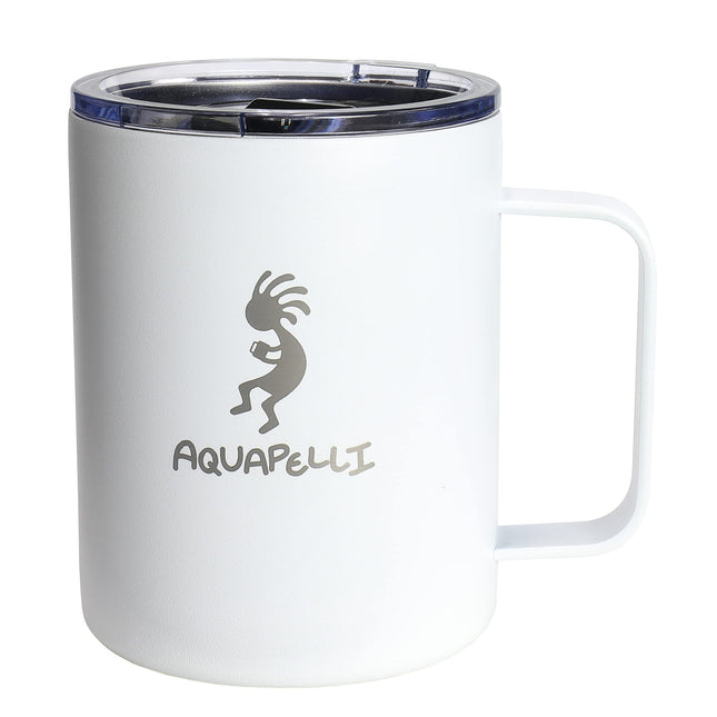 Aquapelli Vacuum Insulated Mug with Handle, 12 oz