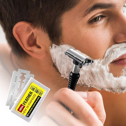 Feather 200 Razor Blades NEW Hi-stainless Double Edge