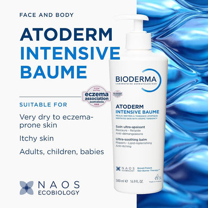 BIODERMA Atoderm Intensive Baume Soothing Moisturiser for Dry Skin 500ml