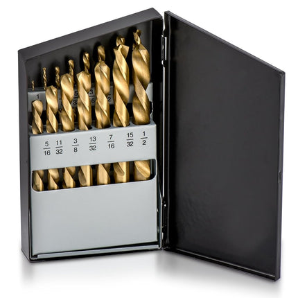 NEIKO 10037A Left-Hand Drill-Bit Set, High-Speed S