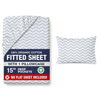 LANE LINEN 100% Organic Cotton Twin XL Fitted Shee