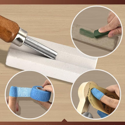 Wood Carving Kit Whittling Kit: Wood Carving Knife Tools with Leather Case