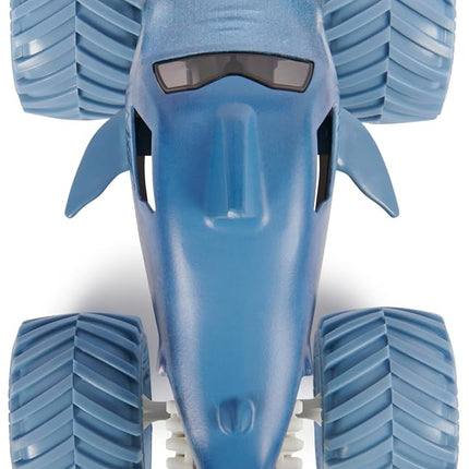 Monster Jam, Official Megalodon Monster Truck, Collector Die-Cast Vehicle, 1:24 Scale, Kids’ Toys for Boys and Girls Aged 3 and up, Grey