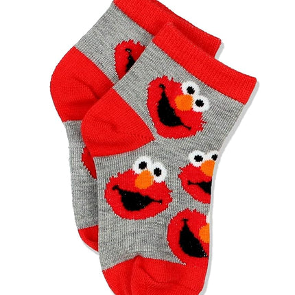 Chaussettes courtes Sesame Street pour enfants, lot de 6 paires, multicolore, garçons 4-6 ans (pointure 23-27)