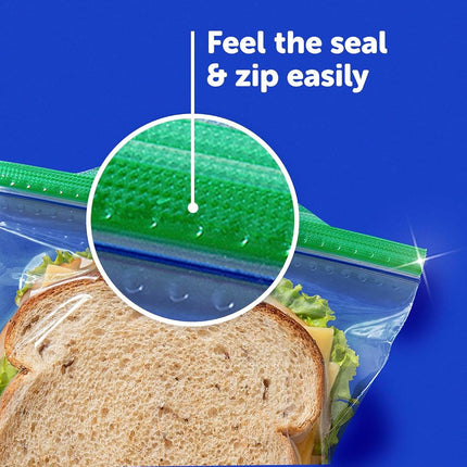 Ziploc Sandwich Bags with New Grip 'n Seal Technology, 90 Count