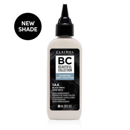 Clairol Professional Beautiful Collection Advanced Gray Solutions, 1AA Black Onyx, 3 oz.