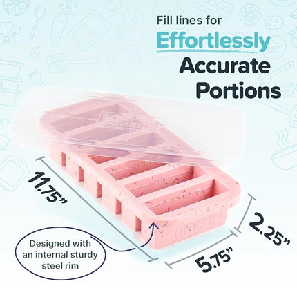 Souper Cubes 125mL (1/2 Cup) Freezer Silicone Mould, Cotton Candy, 1-Pack