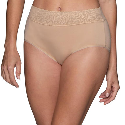 Vanity Fair Women's Effortless Brief Knickers Panty, 18, Natural