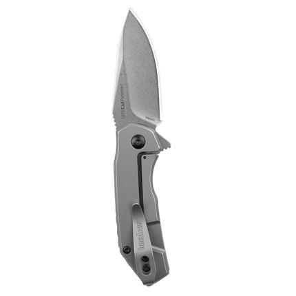 Kershaw Valve Frame Lock Knife Bead Blast Stainless Steel (2.25" Stonewash) 1375