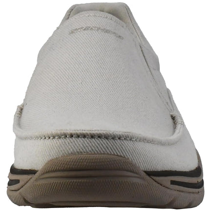 Skechers Mocasines sin Cordones de Hombre Expected Avillo, Ajuste Relajado, Natural, 10 UK