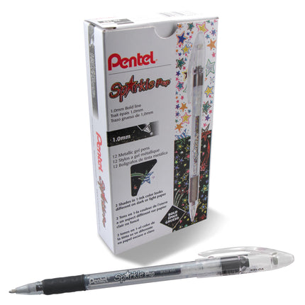 Pentel Sparkle Pop Metallic Gel Pen, (1.0mm) Bold 