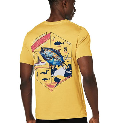 Columbia Apparel Men's PFG Graphic T-Shirt Shirt, Sunlit/Mantra, X Large