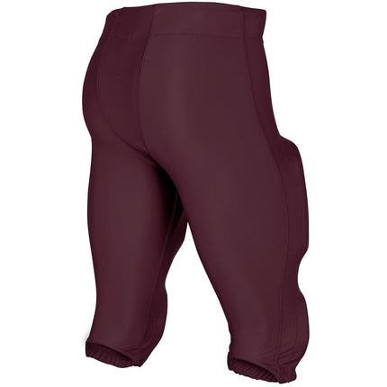 CHAMPRO Standard Blocker Traditional Adult Football Game Pants, Maroon, Large