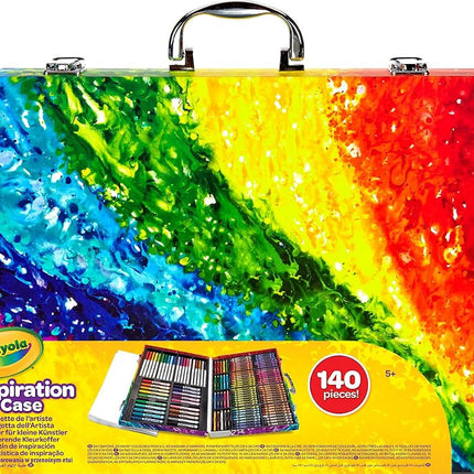 CRAYOLA Inspiration Art Case Coloring Set - Tie-Dye (140ct), Art Supplies Set For Kids, Drawing Kit, Travel Gift for Girls & Boys, Ages 5+