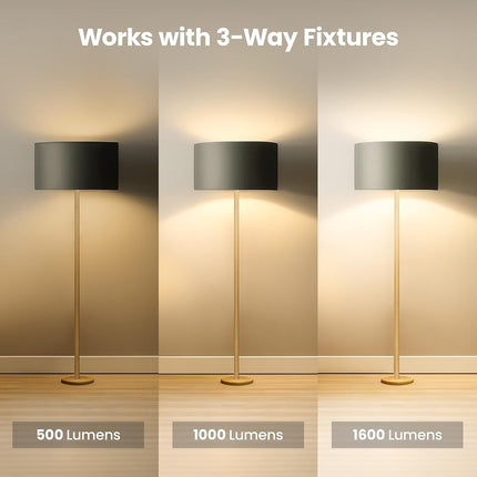 Feit Electric A30/100/927CA 3-Way led, 4.75" H x 2.25" D, Product Specific