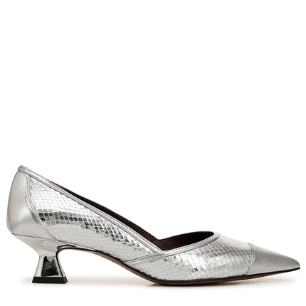 Franco Sarto Women's Darcy, Silver Snake Metallic, 8.5