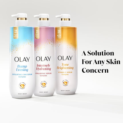 Gel de baño Olay con vitamina C y vitamina B3, limpiador y revitalizante, 20 oz. líq. (paquete de 4)