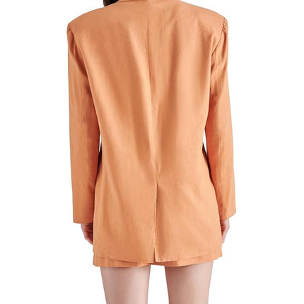 Steve Madden Women's Imaan Blazer, Caramel, L