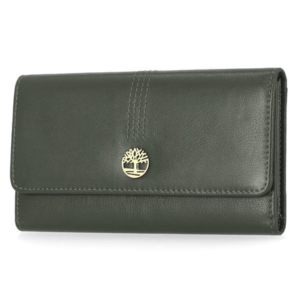 Timberland Women's Leather RFID Flap Wallet Clutch