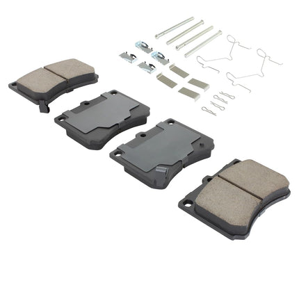QUALITY-BUILT Premium Semi-Metallic Front Brake Pads (1001-0473M) Compatible with Ford Escort 2003-1991, Mazda MX-3 1996-1992, Protege 1998-1990, Mercury Tracer 1999-1991